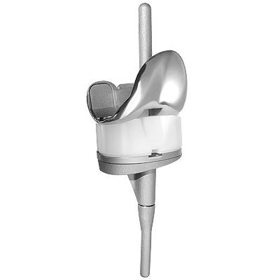 Prótesis de rodilla tricompartimental - AKS - BAUMER  - de revisión / de platillo fijo / cementada
