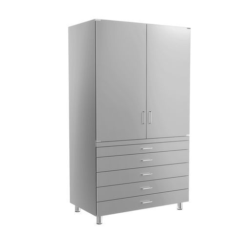 Armario de hospital - 822A15 - Bawer - con puerta / con cajón / de metal