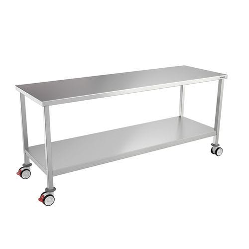 Mesa de trabajo - 822T12 - Bawer - cuadrada / de acero inoxidable