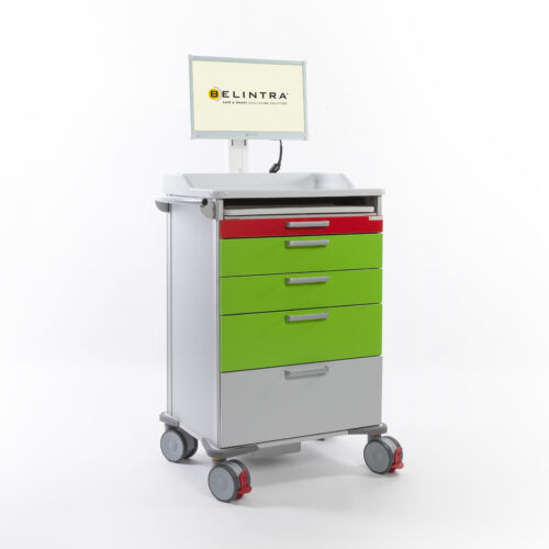 Carro para medicamentos - Medicart IT - Belintra - médico / para historiales médicos / multifunción
