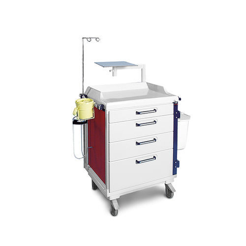 Carro de emergencia - 40_621515 - Belintra - para dispositivos médicos / para desechos / con canasta