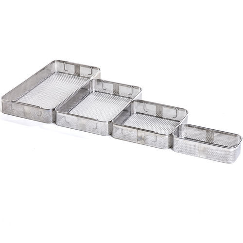 Bandeja de esterilización para instrumental - Sterisystem®   - Belintra - de acero inoxidable / perforada