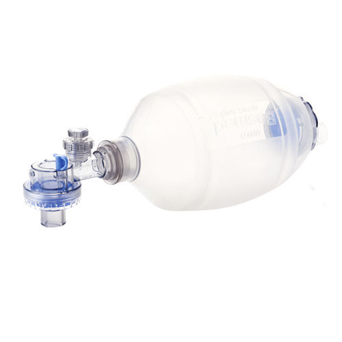 Insuflador manual para cuidados de urgencias - RE-24140 - Besmed Health Business  - de silicona / reutilizable / con máscara