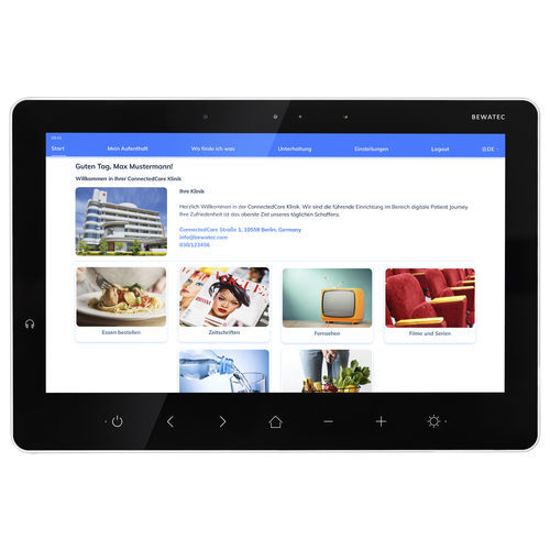 terminal multimedia del paciente táctil - ConnectedCare GmbH
