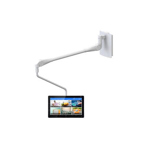 Brazo de soporte de pared - WallArm 500 plus - ConnectedCare GmbH - reclinable / para terminal multimedia / médico