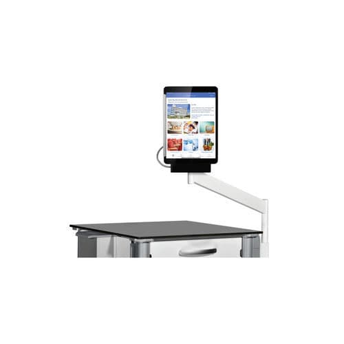 Brazo de soporte para terminal multimedia - SafeHolder - ConnectedCare GmbH - mesilla de noche