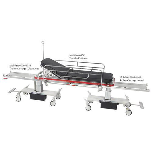 Carro camilla de emergencia - M2U 300 0 0 - Bıçakcılar - para cuidados intensivos / para traslado de pacientes / manual