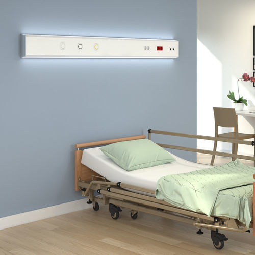 Unidad médica de cabecera horizontal - BIOLED - BIOLUME  - para habitación de pacientes / con luz