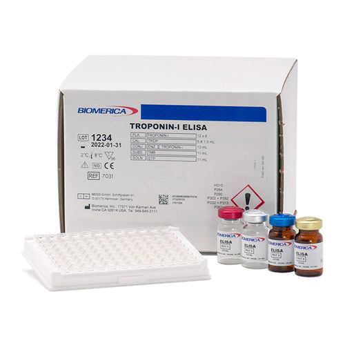 Kit de prueba cTnI - 7031 - BIOMERICA  - de infarto de miocardio / de suero / ELISA