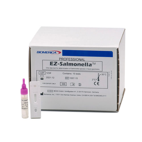Prueba rápida de salmonelosis - EZ-Salmonella™ - BIOMERICA  - para antígenos / para bacterias / de heces