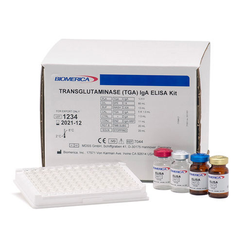 Kit de prueba de celiaquía - 7044 - BIOMERICA  - de inmunoglobulina A / de suero / ELISA