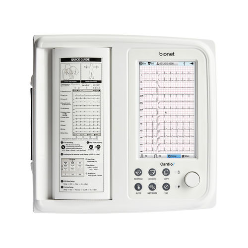 Electrocardiógrafo para diagnóstico en reposo - Cardio7e - Bionet   - 12 canales / digital / con impresora