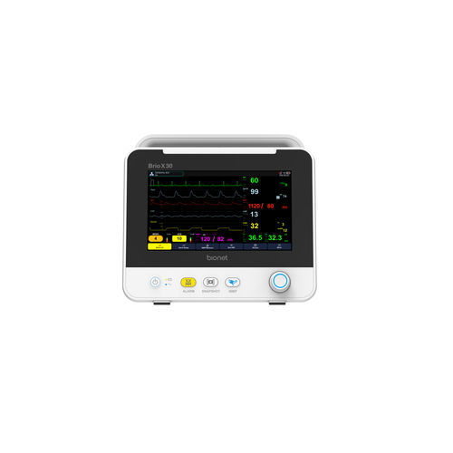 Monitor multiparamétrico portátil - Brio X30  - Bionet   - compacto / de noche / ECG