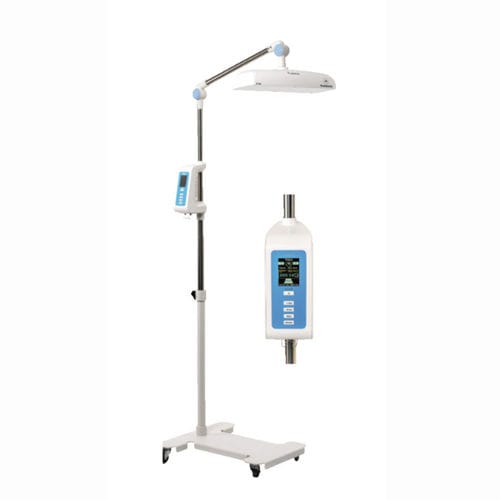 Lámpara de fototerapia neonatal - BT-400 - BISTOS   - con ruedas / de luz azul