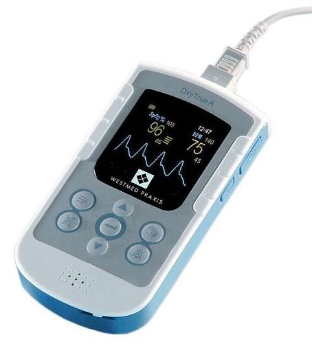 Pulsioxímetro portátil de mano - OxyTrue® A - Bluepoint MEDICAL - compacto / médico / con sensor separado