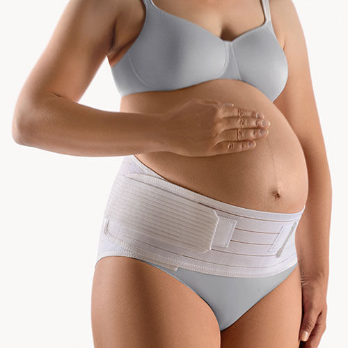 Faja de sujeción abdominal - 104620 - BORT Medical - para mujer embarazada / semirrígida / blanca