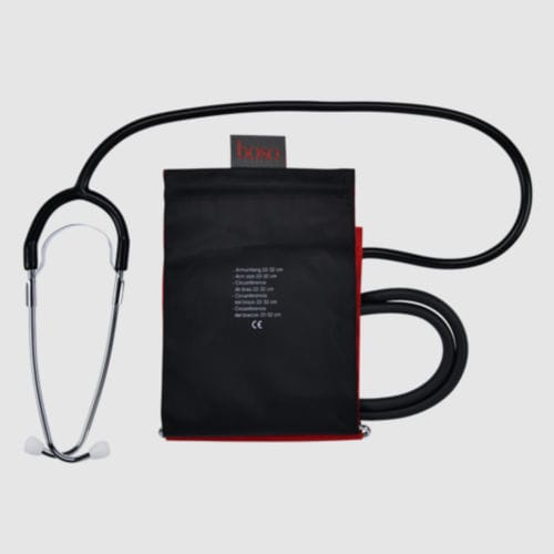 Manguito para la presión arterial - D-ring - Boso, Bosch + Sohn - de Velcro® / sin látex / con dos tubos
