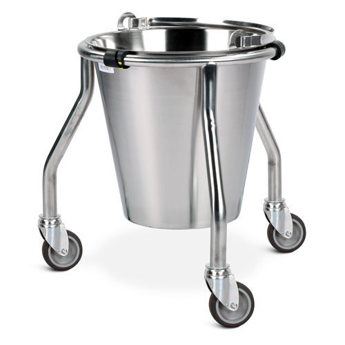 Portacuencos con ruedas - SBKSL/1	 - Bristol Maid Hospital Metalcraft - de acero inoxidable