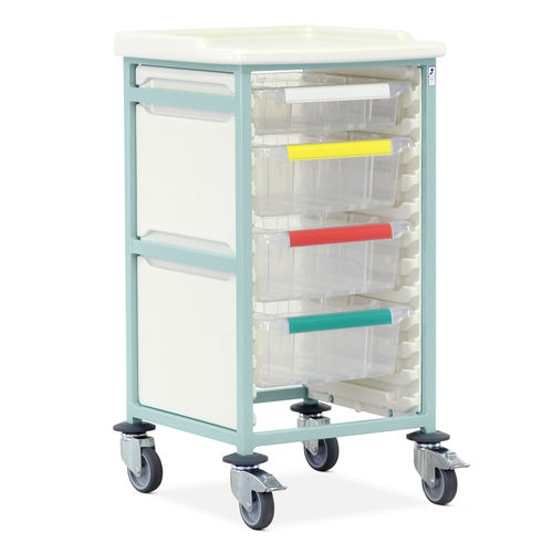 Carro médico - CTM1/10/1S3D - Bristol Maid Hospital Metalcraft - de uso general / para instrumental / para aparato