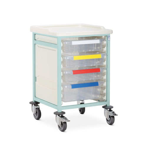 Carro médico - CTM1/08/3S1D - Bristol Maid Hospital Metalcraft - de uso general / para instrumental / para aparato