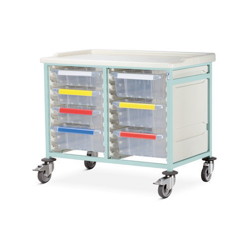 Carro de hospital - CTM2/08 series - Bristol Maid Hospital Metalcraft - de uso general / de limpieza / de acero inoxidable