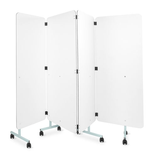 Biombo médico móvil - MS/S4 - Bristol Maid Hospital Metalcraft - plegable / 4 paneles / de habitación de hospital