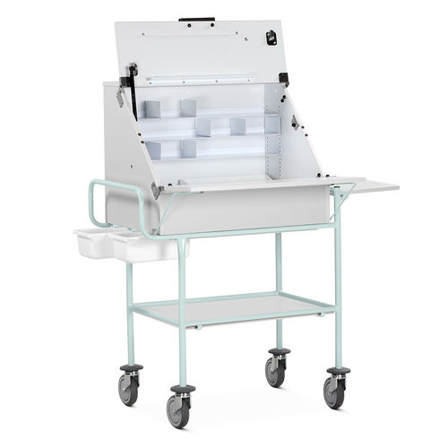 Carro médico - MT2 series  - Bristol Maid Hospital Metalcraft - de medicamentos / para desechos / de almacenamiento