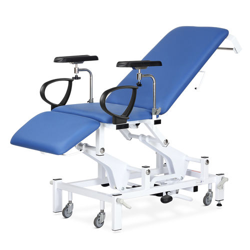 Sillón de reconocimiento de flebotomía - EC53 series - Bristol Maid Hospital Metalcraft - hidráulico / eléctrico / de altura variable