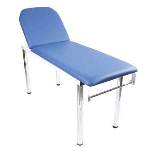 Mesa de exploración general - EC010 - Bristol Maid Hospital Metalcraft - manual / de altura fija / con respaldo regulable