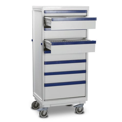 Carro médico - 4B1VD09/A - Bristol Maid Hospital Metalcraft - de almacenamiento / para cultivos celulares / con cajón