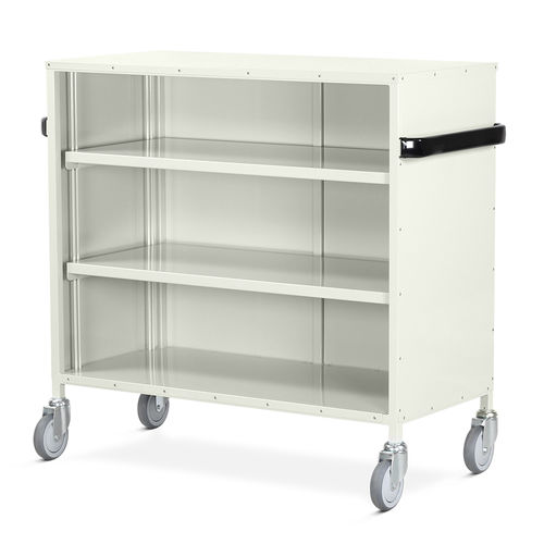 Carro para bolsas para ropa limpia - WT/42  - Bristol Maid Hospital Metalcraft - de hospital / de limpieza / con estante
