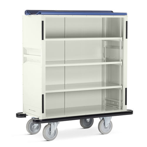 Carro para bolsas para ropa limpia - WT/50 series - Bristol Maid Hospital Metalcraft - de hospital / de limpieza / con estante