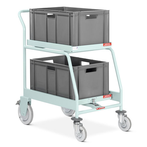 Carro médico - MRT/TR/2B/EXT  - Bristol Maid Hospital Metalcraft - para historiales médicos / para transporte / de acero inoxidable