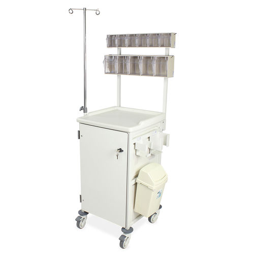 Carro para cuidados intensivos - CTCRITM1/10/3S2D/CA  - Bristol Maid Hospital Metalcraft - de uso general / para cuidados / de limpieza
