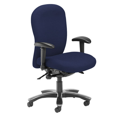 Silla con reposabrazos - 5PTC/POH/AA/VVMA  - Bristol Maid Hospital Metalcraft - con ruedas / con respaldo alto / de altura variable