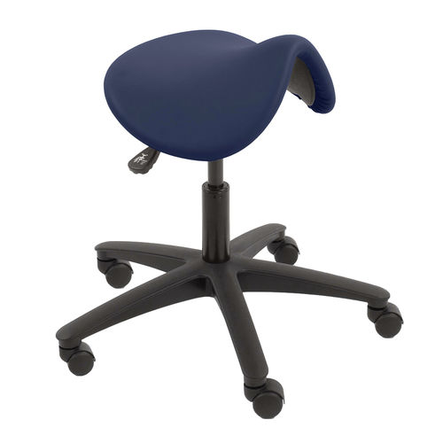 Taburete para centro sanitario - 5TS/SA series - Bristol Maid Hospital Metalcraft - neumático / con forma de silla de montar / negro