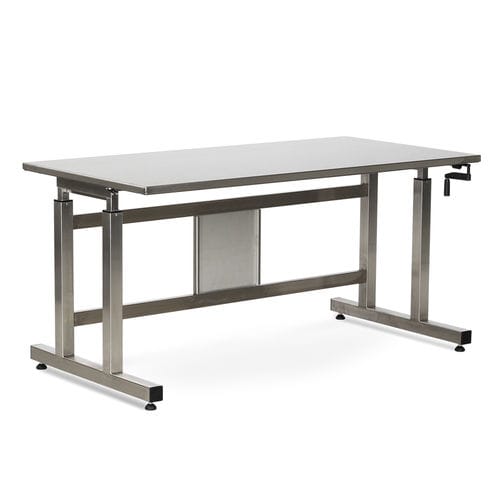 Mesa de trabajo - PT050  - Bristol Maid Hospital Metalcraft - para sala blanca / rectangular / de altura regulable