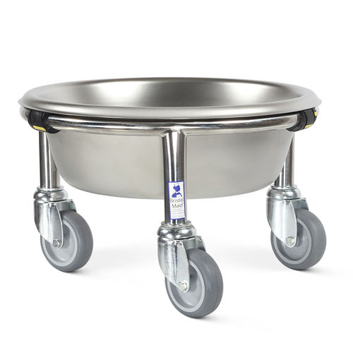 Portacuencos con ruedas - SBSL/1 - Bristol Maid Hospital Metalcraft - de acero inoxidable