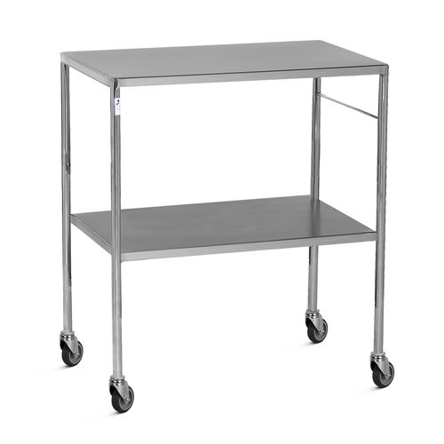 Carro médico - DTSF/96/2/SD - Bristol Maid Hospital Metalcraft - para instrumental / para transporte / de acero inoxidable