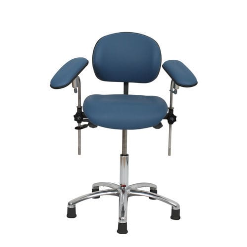 Sillón de reconocimiento de flebotomía - 5SS/PHLC/VH/VBLU	 - Bristol Maid Hospital Metalcraft - manual / con ruedas / de 1 sección