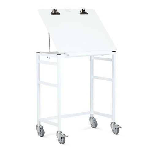 Estación de trabajo para cuidados intensivos - CWF/80	 - Bristol Maid Hospital Metalcraft - con ruedas / de acero inoxidable