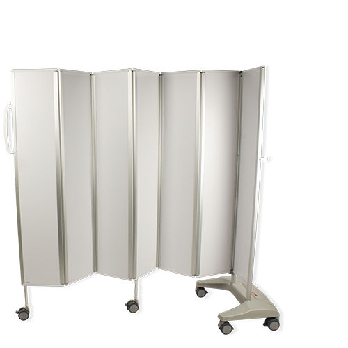Biombo médico con ruedas - 5MS/S6 - Bristol Maid Hospital Metalcraft - móvil / plegable / 6 paneles