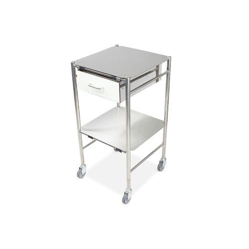 Carro médico - DUL/F - Bristol Maid Hospital Metalcraft - para apósitos / multifunción / de acero inoxidable