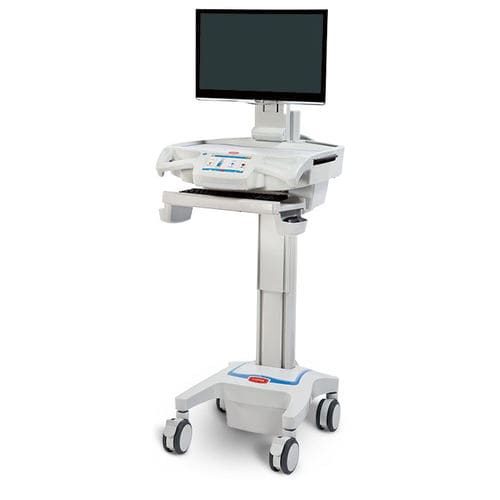 Estación de trabajo informática médica - CareLink Nurse - Capsa Healthcare - para ordenador portátil / de altura regulable / móvil
