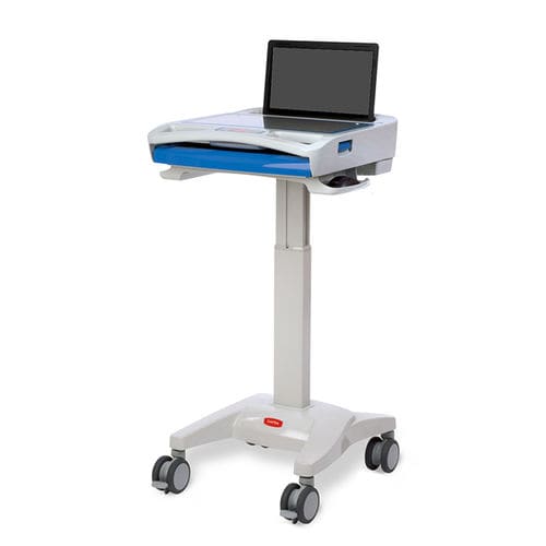 Estación de trabajo informática médica - M40 - Capsa Healthcare - para ordenador portátil / de altura regulable / móvil
