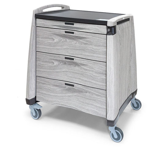 Carro médico - Avalo Woodblend Punch Card - Capsa Healthcare - para medicamentos / para transporte / para cuidados