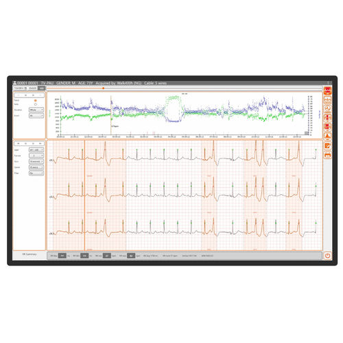 Software de análisis - Cubeholter - Cardioline - de gestión de datos / de diagnóstico / de impresión