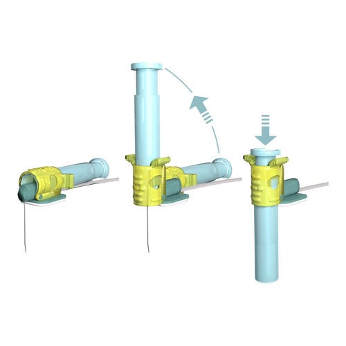 Aguja de punción - Punctur-Guard™ - CardioMed Supplies  - de Huber / de seguridad