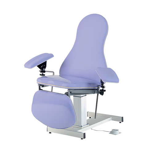 Sillón para extracción de sangre eléctrico - LUVIA08T - CARINA  - de 3 secciones / con reposabrazos / con reposapiernas