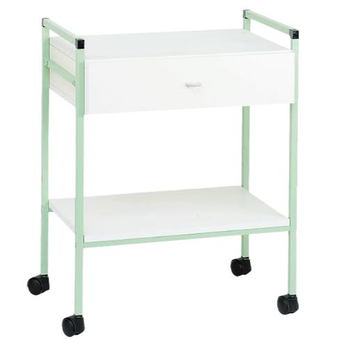Carro médico - 243 10 - CARINA  - de uso general / 1 cajón / 2 bandejas